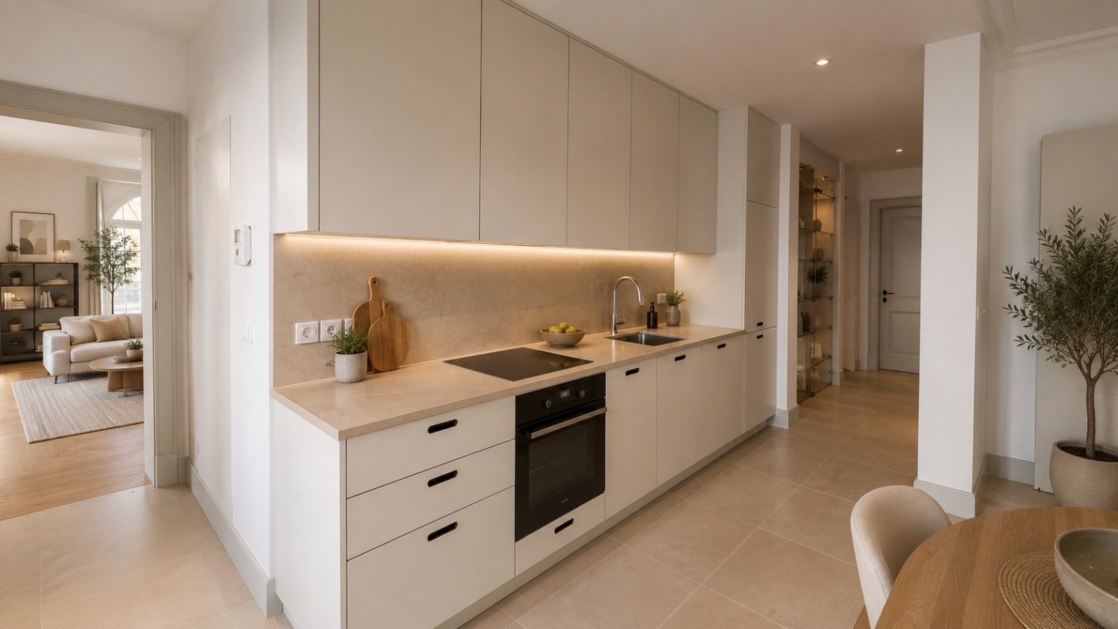 Casa da Coroa — furnished visual of a fitted kitchen