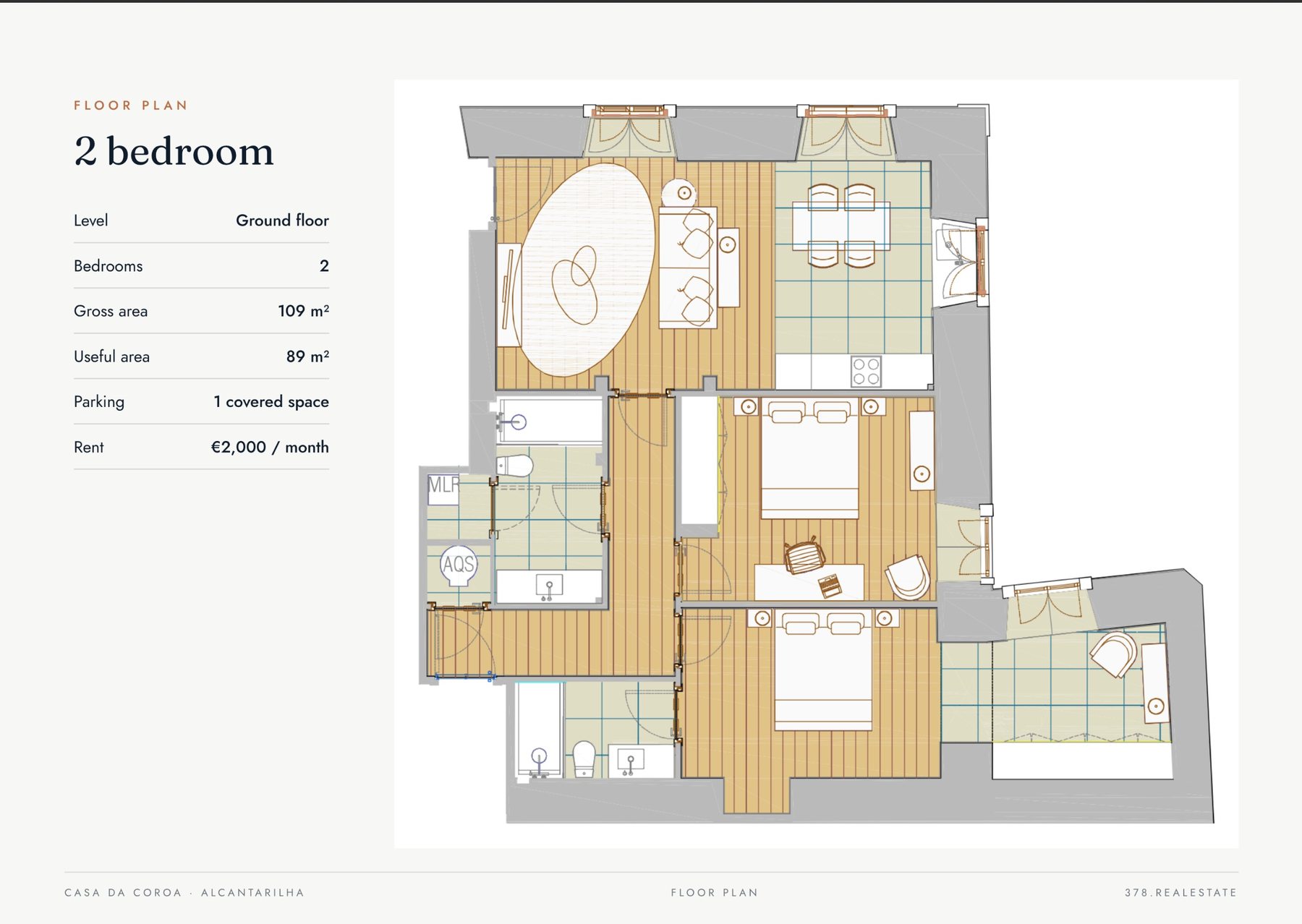 Casa da Coroa T2 — floor plan