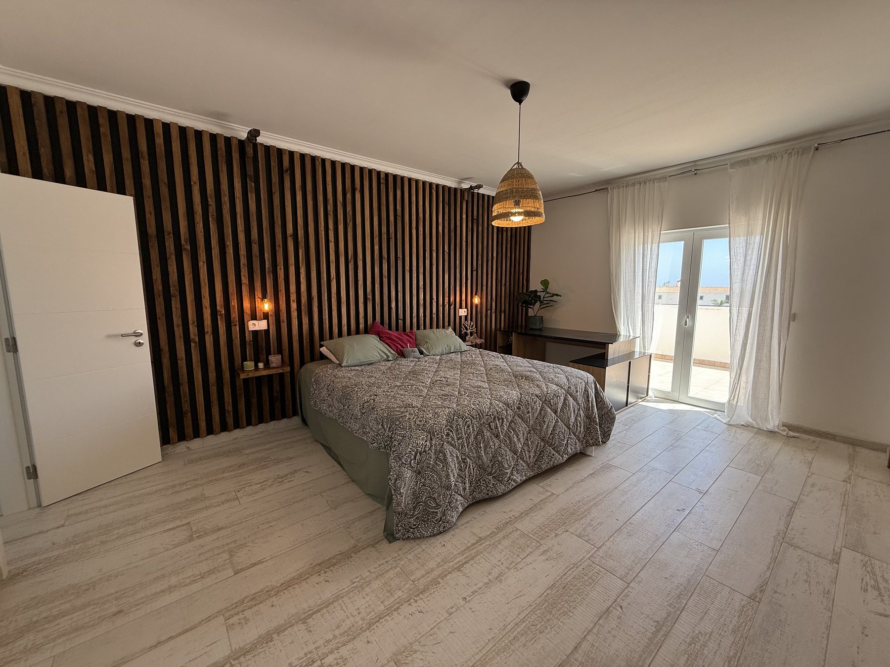 Fuseta villa — double bedroom, styled